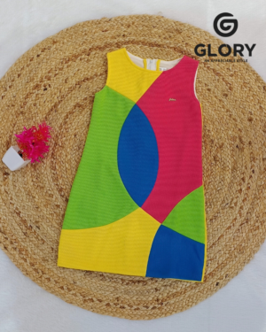 Girls Multicolor Sleeveless One Piece