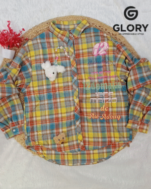 Stylish Checked Shirt for Women with Trendy Fancy Sleeves