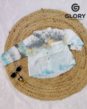 Boys Tie-Dye Printed Shirt | Trendy Casual Wear for Kids