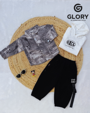 Boys 3 Piece Cord Set | Hoodie, T-Shirt & Bottom Wear Combo